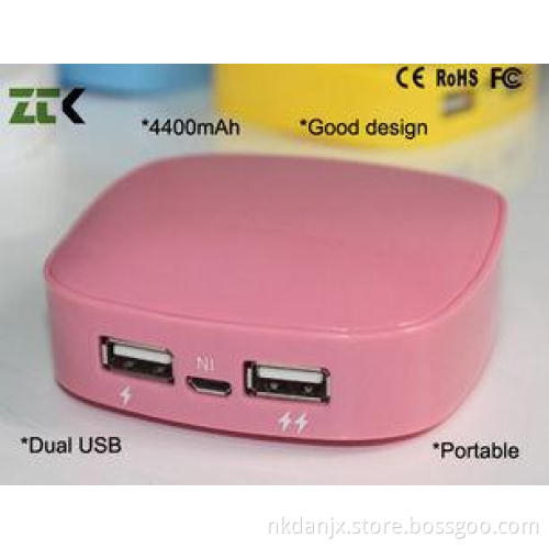 Double USB Samsung Galaxy Note Power Bank 4400mAh With LED